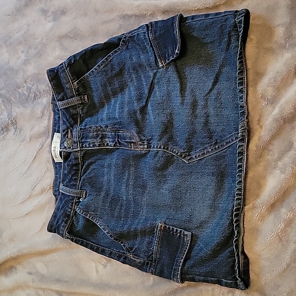 Mudd: Dark Blue Mini Jean Skirt